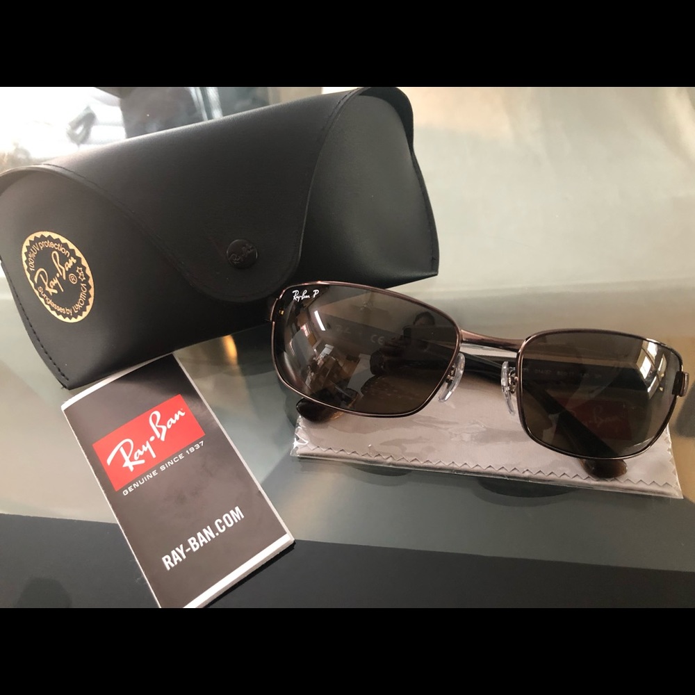 Ray-Ban sun glasses new with case all together ,